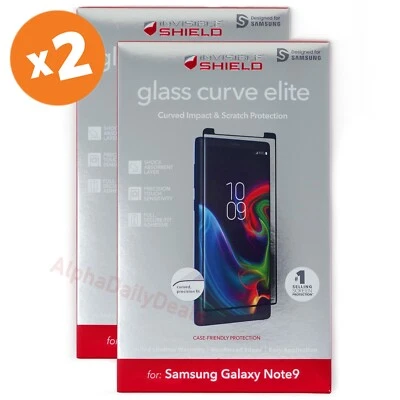 2-Pack ZAGG Tempered Glass Screen Protector for Samsung Galaxy Note 9 - Image 1 of 4