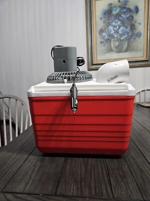 ONOSWORKSHOP Onos 10qt Swamp Cooler Ice & Air Portable Air Conditioner Camping Travel 12v Fan