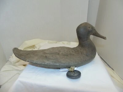 Decoy, Canvas, missing glass eye - Image 1 of 4