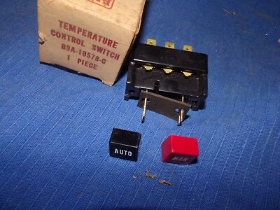 Interruptor de calefacción Ford Fairlane Victoria Skyliner 1959 bloque Y 292 312 Polar Air nuevo de Lote Antiguo Foto 1 de 2