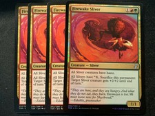4x (inc. 1 foil) Firewake Sliver, Time Spiral Remastered-Magic The Gathering/MTG