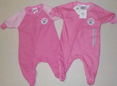 GEORGIA BULLDOGS BODY SUIT 2 PC SET BABY GIRL 0-3 3-6 6-9 MOS. ROMPER JUMPER - image 1 of 2