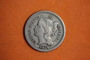 Estate Find 1874- Three Cent!! #K34534 - Picture 1 of 2