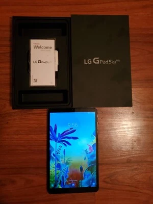 LG GPad5 LM-T600 32GB, Wi-Fi + 4G (T-Mobile)unlocked, 10.1" - Silver - Image 1 of 3