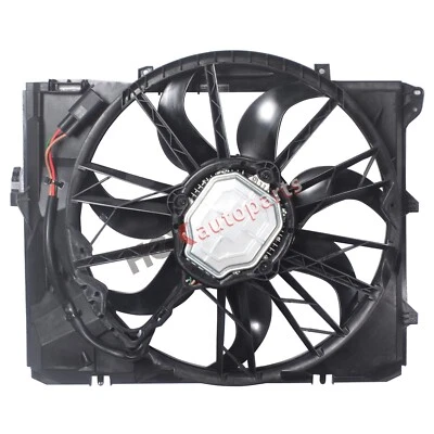 Radiator Cooling Fan Assembly 600W For BMW E90 128i 323i 325i 328i 17427522055 - Image 1 of 3