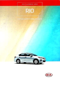 2019 KIA RIO SEDAN & 5-DOOR HATCHBACK—22 PAGE U.S. DEALER SALES BROCHURE—NEW NOS - Picture 1 of 1