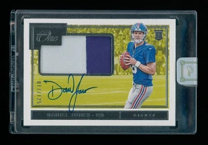 2019 Panini One DANIEL JONES #2 True RPA RC Patch Auto /125 2-Color Patch COLTS - Picture 1 of 2