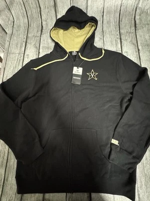 NWT Men’s Top Of The World Vanderbilt Commodores FZ Hoodie Black XL Sweatshirt - Image 1 of 4