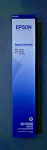 Genuine Epson Ribbon Cartridge BLACK S015020 / #8755 - FX-1170 LX-1170 (INC VAT) - Picture 1 of 2
