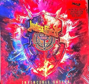 JUDAS PRIEST - INVINCIBLE SHIELD - 180-GRAM RED VINYL 2-LP SET " NEW, SEALED " - Picture 1 of 2