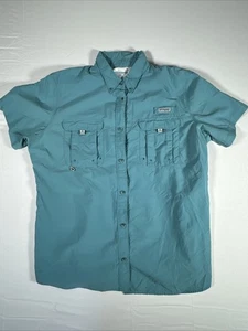 Columbia PFG Omni-Shade kurzärmliges belüftetes Angelshirt Damengröße XL türkis - Bild 1 von 8