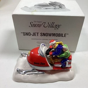 DEPT 56 SNO JET Snow Village Zubehör Figur Schneemobil in Box 5159-4 Weihnachten - Bild 1 von 11