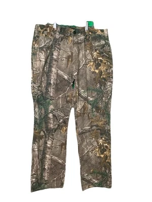 Realtree Hardwood Hunting Camouflage 100% Cotton Pants Men's Size 36/34 - Image 1 of 4