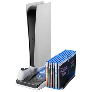 For PS5 Stand and Cooling Station with Dual Controller Charging Dock Charger - Picture 1 of 10