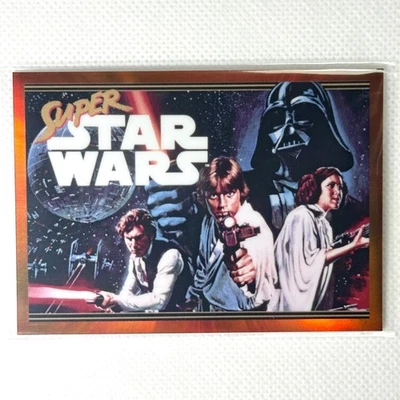 2022 Topps Chrome Star Wars Galaxy GG-25 Super Star Wars Orange Refractor /25 - Image 1 of 4