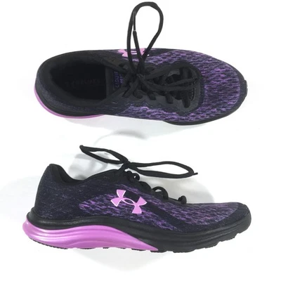 Under Armour Liquify Rebel Running Shoes Womens Size 10.5 Black Purple 3023022 - Image 1 of 4