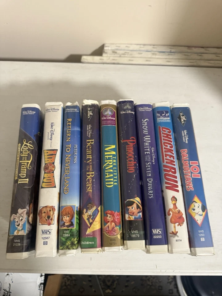 Lot of  7 Vintage Walt Disney VHS Movies Tape Collection + 2 Extra  - Image 1 of 1