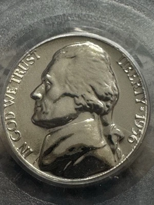 Jefferson Nickel 1956 prueba, graduación profesional PR67, envío gratuito Foto 1 de 3