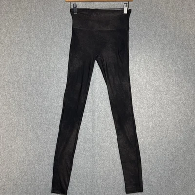 Spanx Women’s Black Faux Suede Leggings Size Small High Rise Slimming - Image 1 of 4