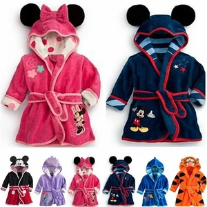 የKids Boy GirlCartoon Character Hooded Bath Robe Dressing Gown Sleepwear Pyjamaの - Picture 1 of 16
