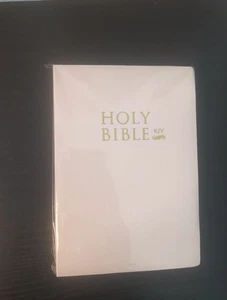 KJV Compact Bible Full Grain White Leather Gift Bible Christian Gifts - Imagen 1 de 3