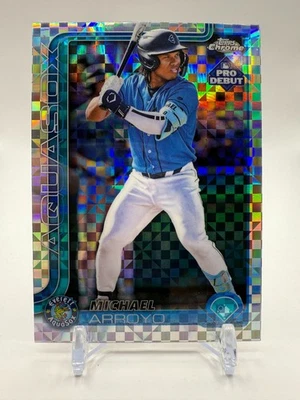 2025 Topps Pro Debut Chrome X-Fractor Card PDC-78 Michael Arroyo - Image 1 of 2