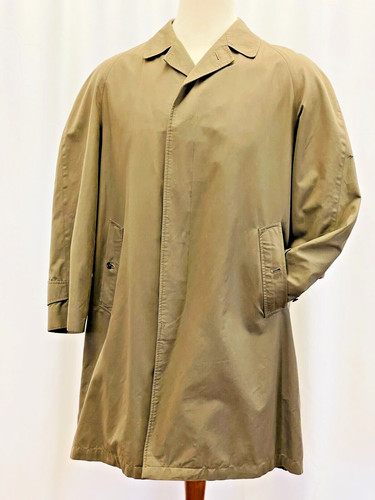 Giacca trench vintage Burberry uomo marrone chiaro cachi lunghezza media