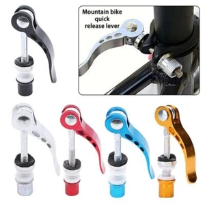 Quick Release Bicycle Bike Seat Post Clamp Skewer Bolt Clip M6 Cycle Scooter UK - Picture 1 of 24