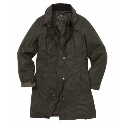 Barbour Belsey Wax Cotton Jacket in Olive - Image 1 of 3