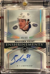 2018-19 UD THE CUP BRAYDEN POINT, #E-BP, AUTO, ENSHRINEMENTS, SERIAL #49/99 - Picture 1 of 2