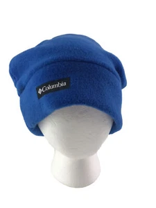 Columbia Fleece Beanie Winter Hat Youth Size L/XL Blue Boys Girls - Picture 1 of 5