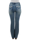 Womens Jemma High Waisted Boot Cut Jeans,Pure Western