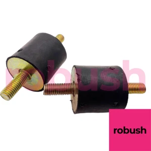 Bobina de goma antivibración coche barco macho/macho tipo A 40/40 M10 x 25 mm (x2) - Imagen 1 de 3