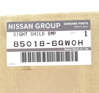 Genuine OEM Nissan Infiniti 85018-6GW0H Rear Bumper Lower Cover 2018-2021 QX80 - Image 1 of 4