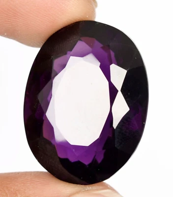 Fabulous Purple Amethyst Oval Faceted Cut 81.25 Ct. Loose Gemstone for Christmas - Image 1 of 4