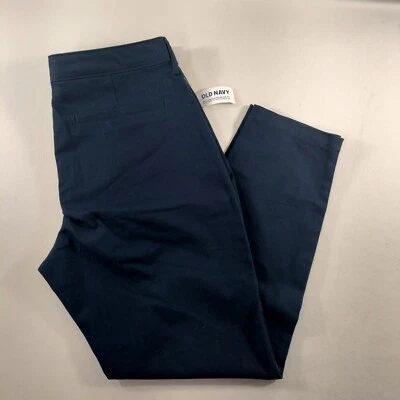 Nuevo con etiquetas Pantalones Antiguos Azul Marino Cintura Ajustable Ajustados Tiro Alto Azul Caqui Niñas Talla 8P Foto 1 de 4