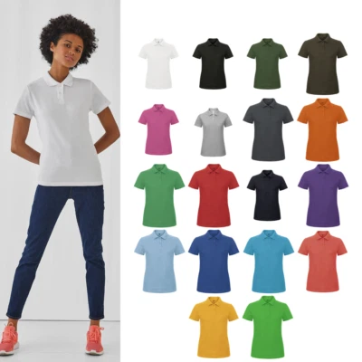 B&C Collection id.001 Damen Poloshirt pwi11 - Damen Short Sleeve Sport Top - Bild 1 von 4