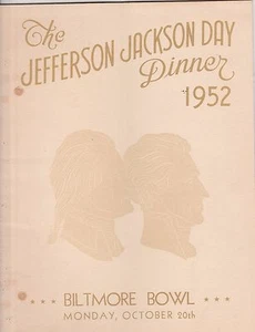 jefferson jackson dinner program 1952 - Picture 1 of 3