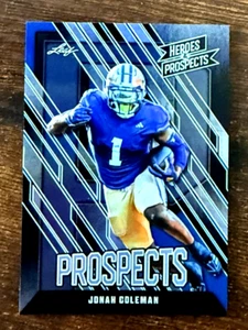 JONAH COLEMAN 2024 LEAF HEROES & PROSPECTS BLUE # 22/99 WASHINGTON HUSKIES - Picture 1 of 3
