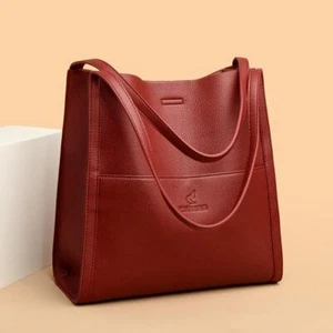 Soft Leather Handbags High Quality Crossbody Shoulder Bags for Women Casual Tote - Picture 1 of 29