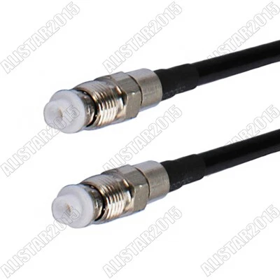 3ft FME Female to FME Female Jack Straight Crimp RG58 RF Jumper Cable For WLAN - Image 1 of 3