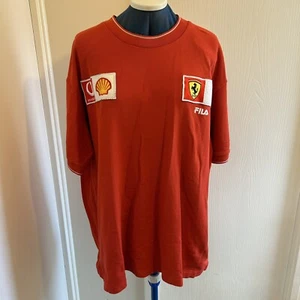 Camisa Polo FILA X Scuderia Ferrari Para Hombre Talla XXL Bridgestone Shell Roja De Colección - Imagen 1 de 20