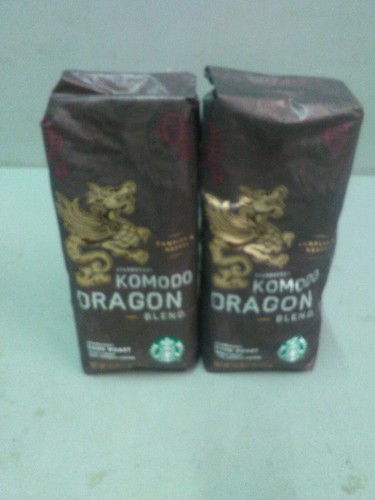 Starbucks Komodo Dragon Whole Bean Coffee - 1lb Bag - Pack of 2 Bags | eBay