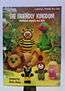 The Friendly Kingdom Crochet Craft Leaflet Vintage 1984 Leisure Arts #1008 - Picture 1 of 4