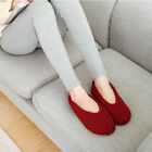Women Fleece Lined Knitted Bed Socks Indoor Floor Slippers Warm Soft Non-Slip