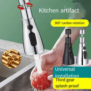 Sprayer Tap Shower Head 3 Mode Faucet Kitchen Tap High-Pressure Kitchen Flush ◁