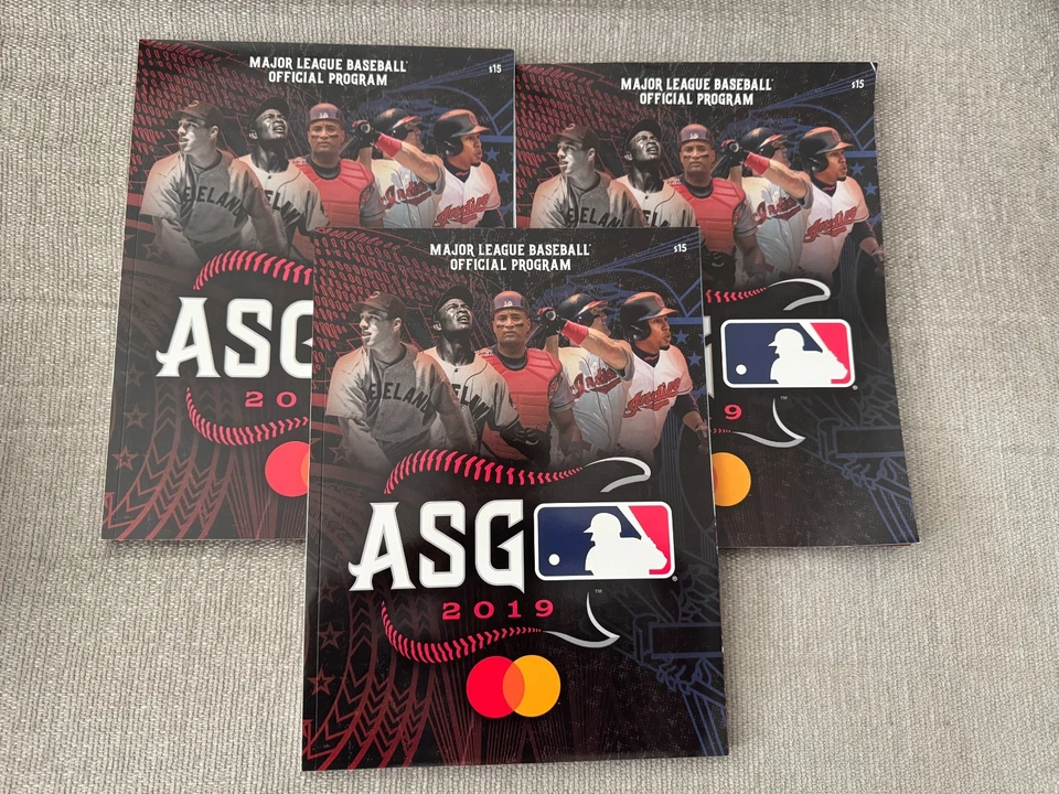 (3) 2019 Official MLB All-Star Game Programs Progressive Field Cleveland - Image 1 of 1