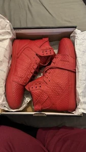 SUPRA Skytop Red White Size 10 UK With Box USED ONCE - Picture 1 of 6