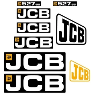 Decal Sticker Set JCB 527-55 Telehandler Decal Set - Picture 1 of 3
