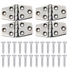 4pcs With Screws Accessories Spare Boat Hatch Hinges Stainless Steel Heavy Duty